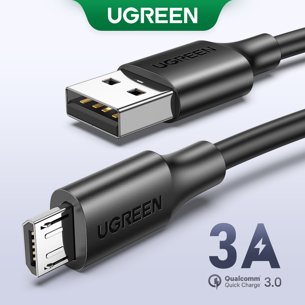 UGREEN 1M Micro USB Charging Cable for Android Phones(White/Black)