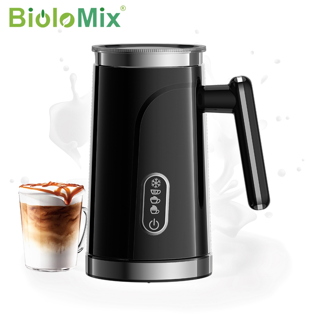 BioloMix 4 in 1 Automatic Hot and Cold Milk Frother Warmer for Latte, Foam Maker, Hot Chocolates, Cappuccino