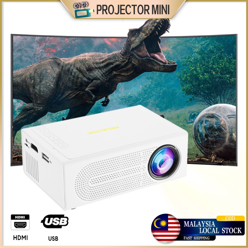 Mini Projector For Phone Full HD USB HDMI Wired Projektor M200 Portable Home Theater Proyektor Home Projector For Room 投影儀小型家用投影機