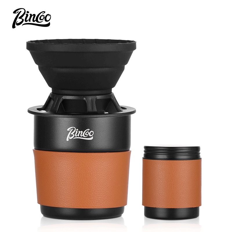 BINCOO Coffee Equipment Portable Hand Brewed Coffee Set Coffee Manual Grinder Complete Set for Outdoor Camping Travel