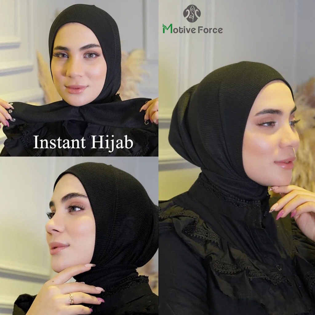 Motive Force Instant Hijab Breathable Best Muslim Hijab For Women Tudung Sarung- Premium Quality Tudung Sukan