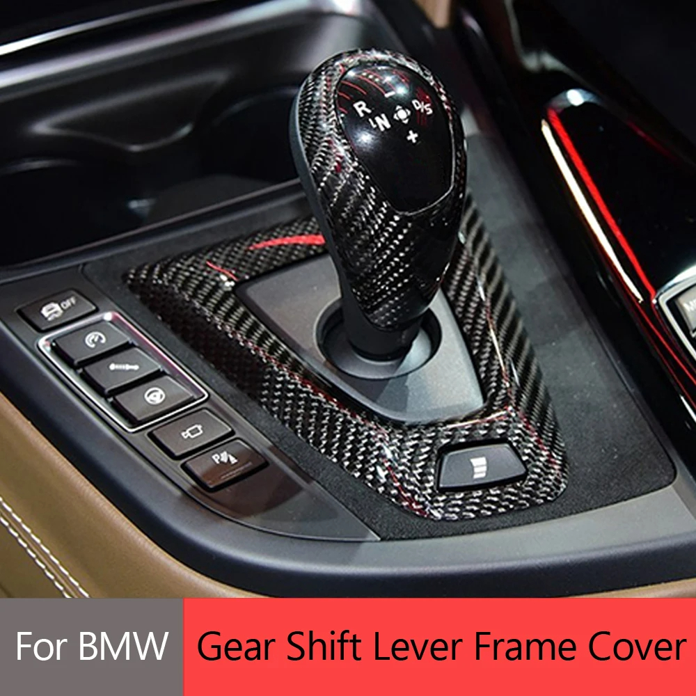 Replace Genuine Carbon Fiber Suitable for BMW M2 F87 M3 F80 M4 F82 M5 F10 X5M F85 X6M F86 Auto Parts Console Gear Knob Head Cover Decoration