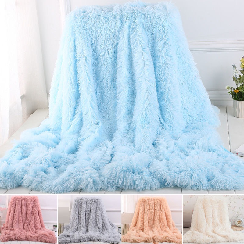 Fluffy Cozy Plush Fleece Fabric 40mm Pile Home Decorative Fabric For DIY Handmade Doll Blanket Sofa Cover Pillowcase