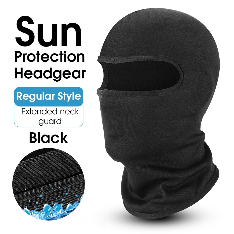 【MY Delivery】Sun Protection Cycling Face Mask Anti-Sweat Breathable Motor Topeng Muka Men Women Summer Anti-UV Balaclava Sport Cap