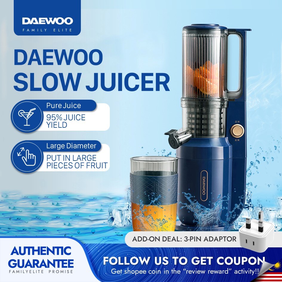 DAEWOO Slow Juicer Cold Press Multifunctional Juice Extractor Blender Food Processor BM03/ZB11