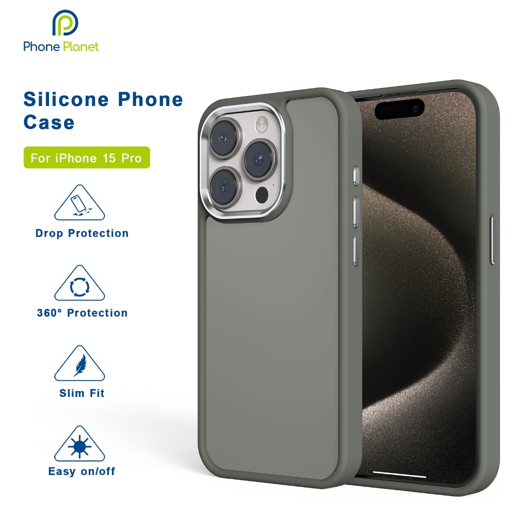 Phone Planet Soft Silicone Case for Iphone 15 ProMax 15 Plus 14 ProMax 14 Plus Shockproof Cover Iphone 15pro Case