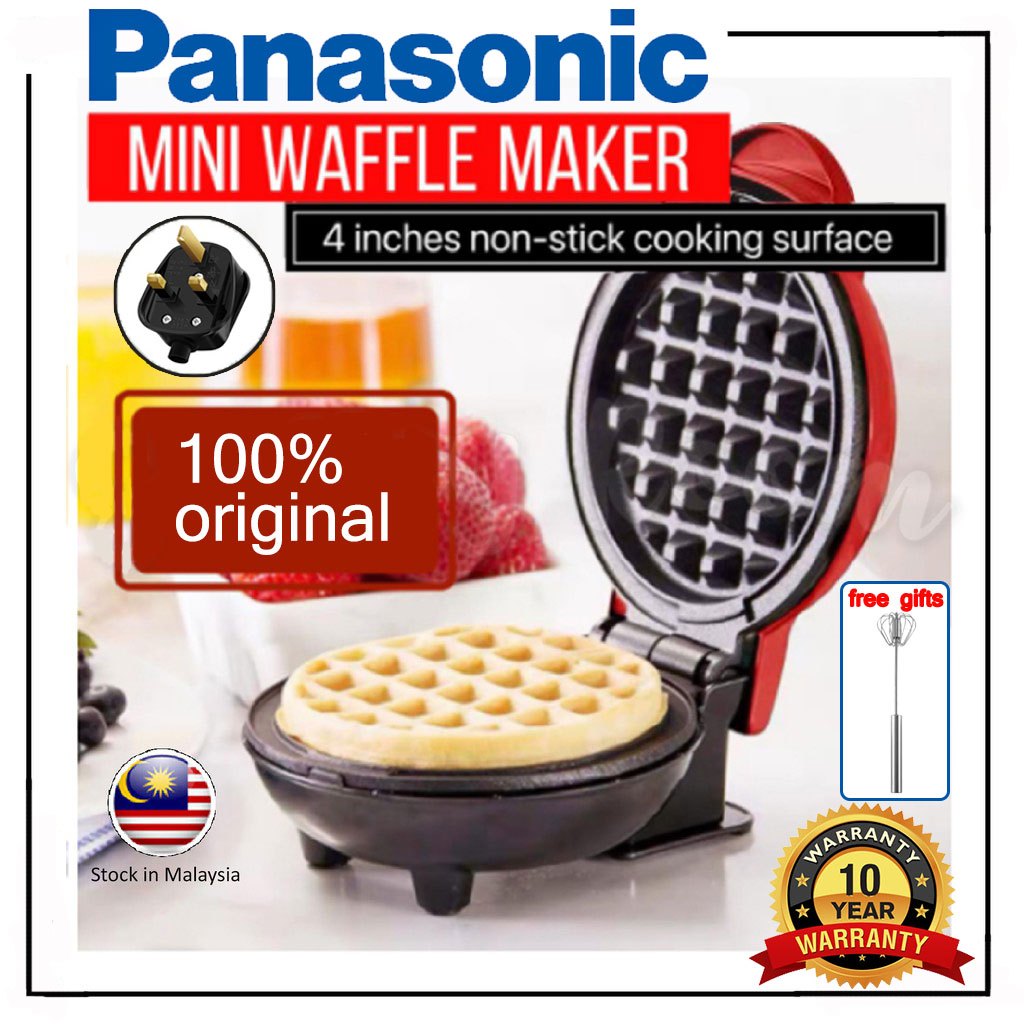 Original Panasonic Mini Waffle Maker Electric Waffle Maker Breakfast Waffle Maker Mini Waffle Pot Maker Waffle Maker Mini Wafer Maker Chicken Cake Maker