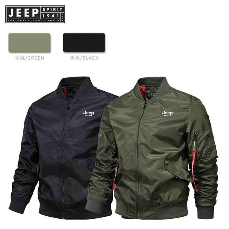 JEEP SPIRIT 1941 ESTD Air Force Baseball Pilot Jacket MA1