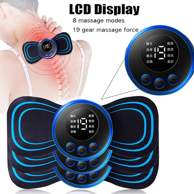 Ems Back Massager EMS Massage Pad For Lower Back Electric Smart Muscle Pulse Massage Portable Massager lameintmy