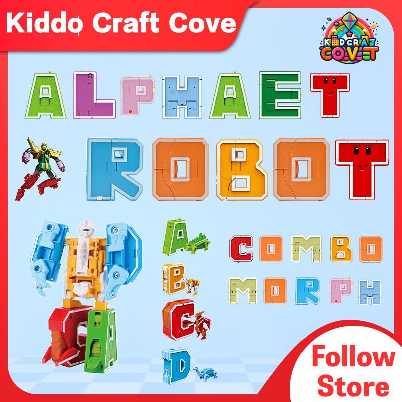 Robot Toys Deformation Toys Assembly Toys Early Education Toys Letter Cognition Color Cognition Animal Cognition Robot Assembly Toys Parent-Child Interactive Toys