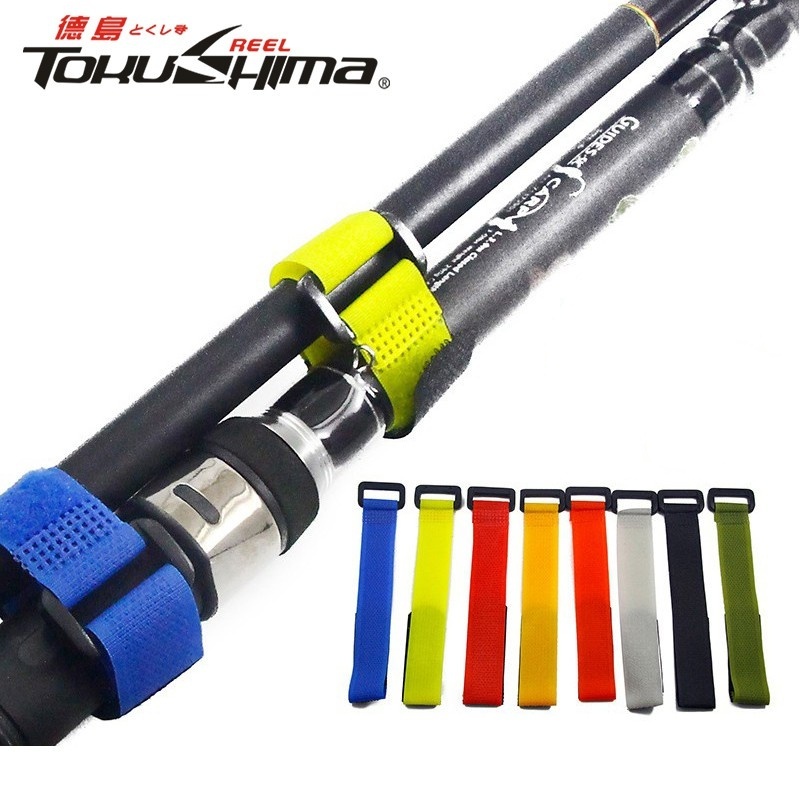 Memancing 20cm Fishing Rods Straps 1Pcs 5 Colors Magic Tape Strap Fish Pole Holders Accessories Spinning Rod Tie Belt