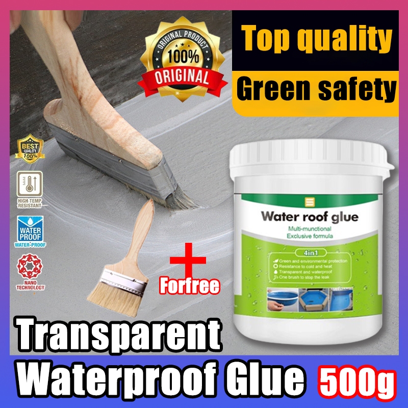 【Do not leak in ten years】 Van Transparent Waterproof Glue Waterproof glue transparent Waterproof Glue Green ingredients  transparent and tasteless 500g Waterproof glue water proof