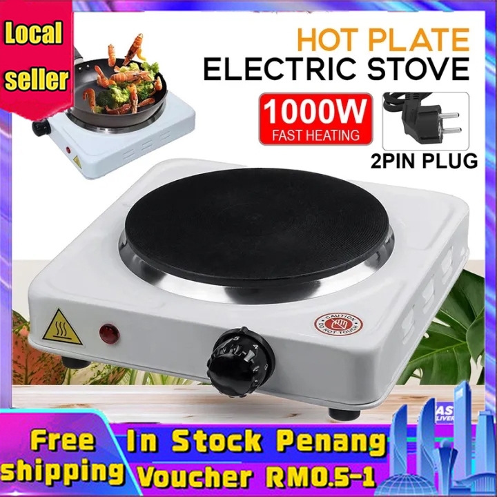 【Malaysia Spot Sale】Electric Stove Cooking 1000W Hot Plate Cookware(Like Gas Stove Induction Cooker)Portable Electric Cooking Mini Stove