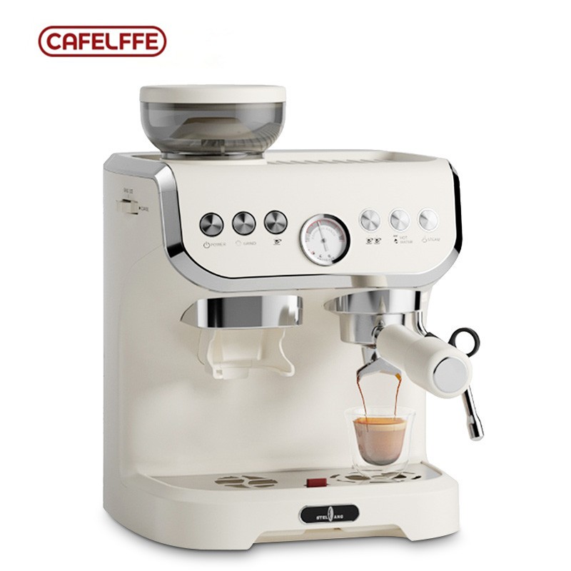 Cafelffe Barista Express Espresso Machine Cafetera Commercial Level with Sensor Grinder 58mM Portafilter