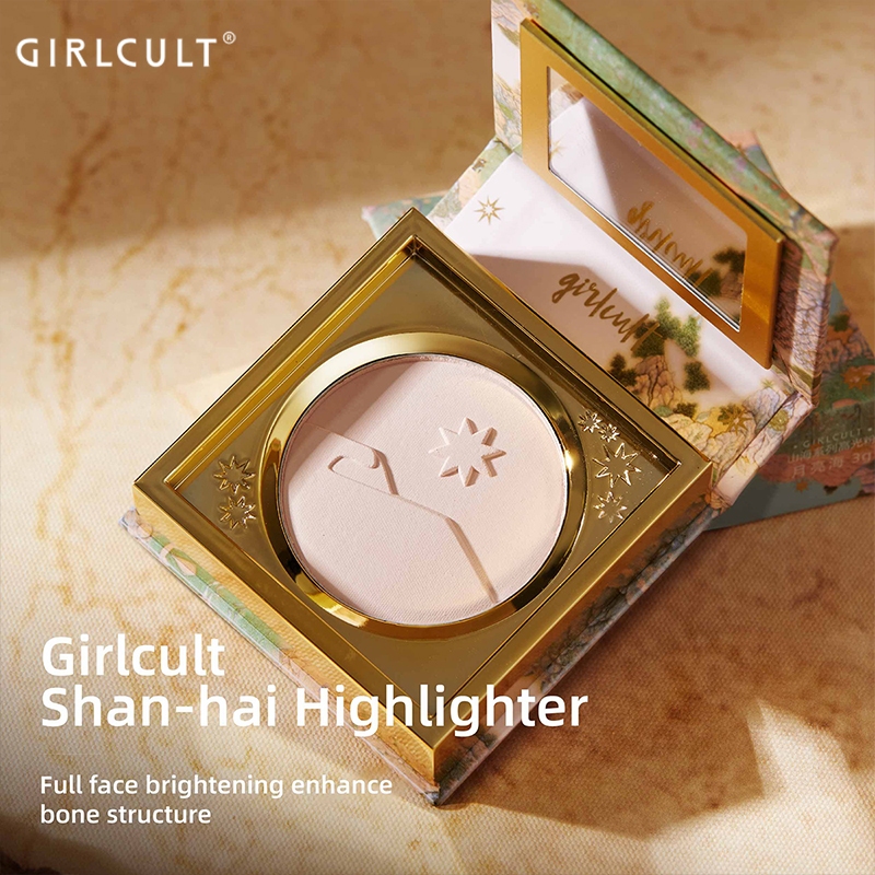 Girlcult Sanhai High Disc Matte Face Brightening And Tearhole Shading Fine Shimmer Powder