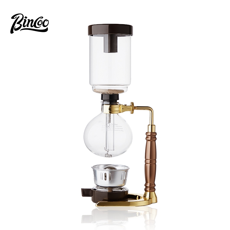 BINCOO 350ml 550ml Siphon Pot Grinder Set Siphon Coffee Appliance Manual Coffee Maker