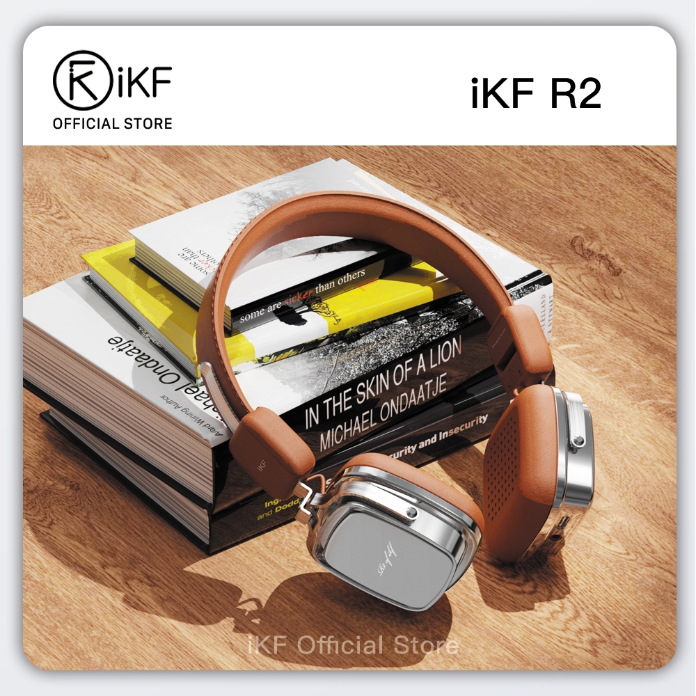 iKF R2 Wireless On-Ear Headphones Retro Wired Headset 60H Playtime Bluetooth V5.4 Multipoint Connect