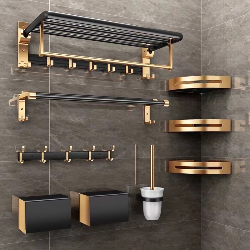 MEIDOO Punch-Free Bathroom Towel Storage Rack