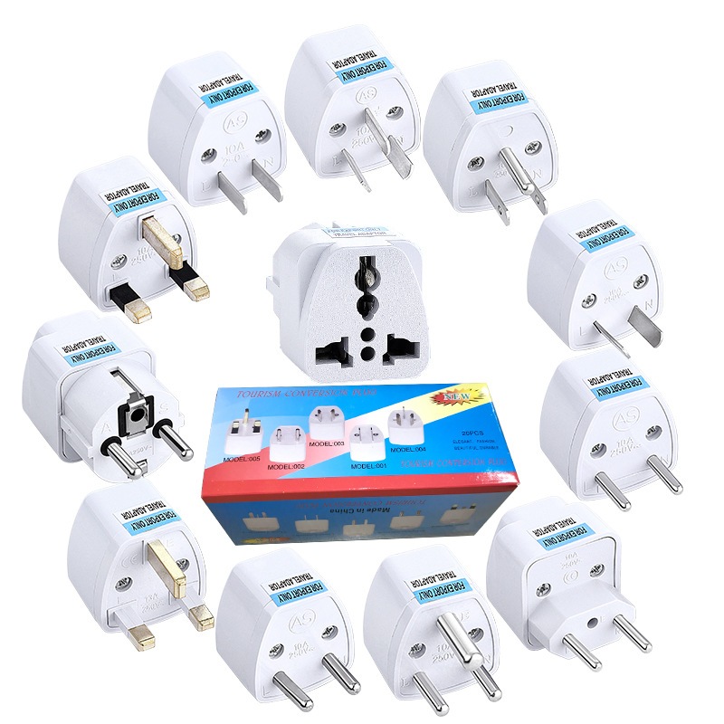 UK/EU/US/DE/AUS/ZA Conversion Plug Travel Adapter Plug Universal Multi-Country Converter Power Socket