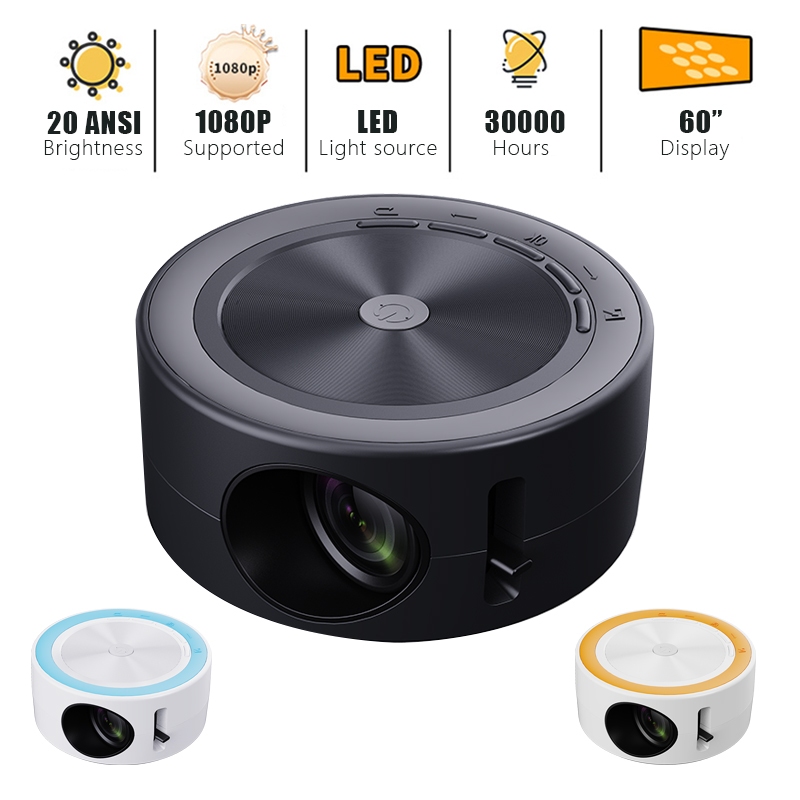 YT200 Projector Mini for Phone Portable Projector Murah Mini Projektor Home Cinema Projector USB for Laptop/Smartphones 投影儀投影機