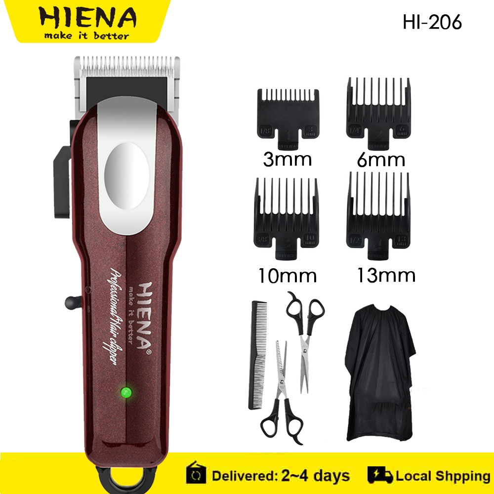 HIENA Hair Clipper Digital Display Men's Shaving Machine High Power Wireless Hair Clipper Professional Hair Clipper HI-206