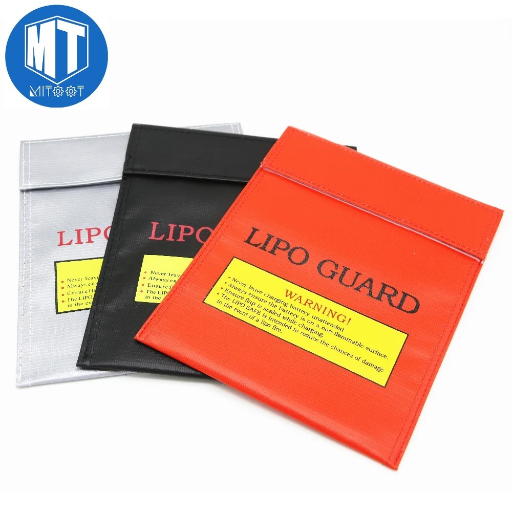 Fireproof RC LiPo Battery Safety Bag Safe Guard Charge Sack 180 X230mm For RC Drone Car Boat