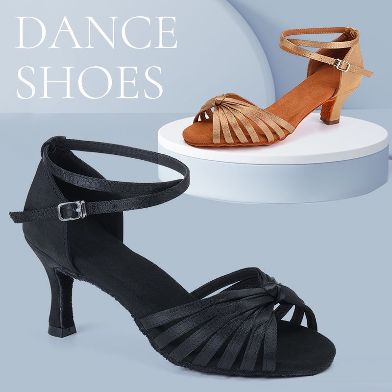 Girls Women's Ballroom Dancing Shoes Latin Dance Shoes Tango Salsas 5/7 cm Heel 女士經典拉丁練習舞蹈鞋比賽表演舞蹈鞋