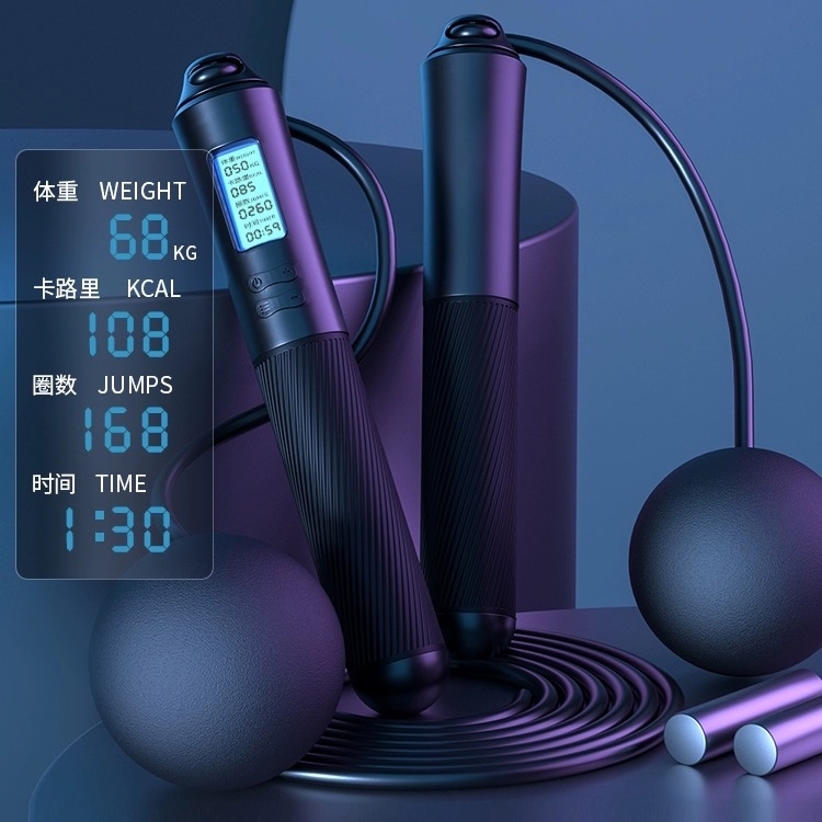 SONALA Smart Cordless Skipping Rope Jumping Rope With Digital Counter Professional Hopping Rope 2.8M Jump Ropes Adult Fitness Workout Sport Home Yoga Gym Indoor Outdoor 电子计数 无绳跳绳 减肥燃脂