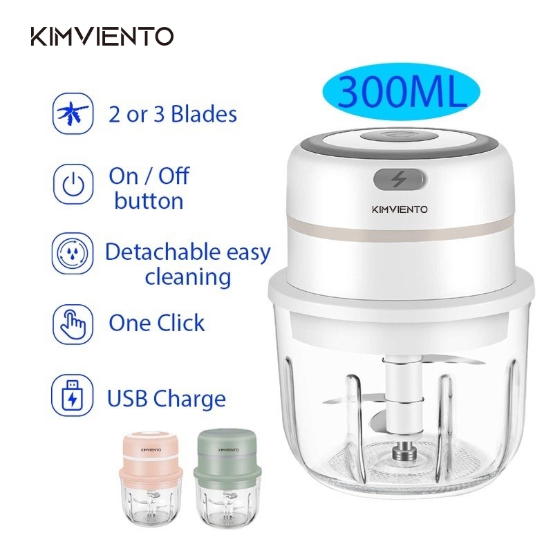 Kimviento Electric Chopper Glass Meat Grinder Rechargable