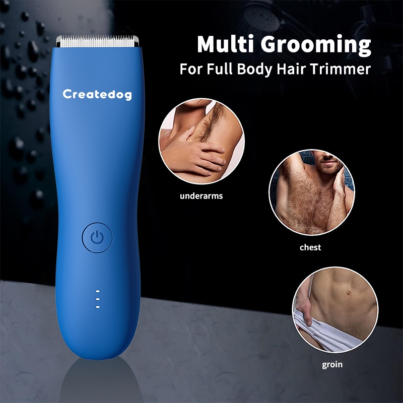 Professional body hair trimmer, Groin&Body Manscape Trimmer For Men, Electric Ball Shaver Replaceable Ceramic Blade Groomer, Pubic Grooming Clipper Male Razor Fully Waterproof Biki