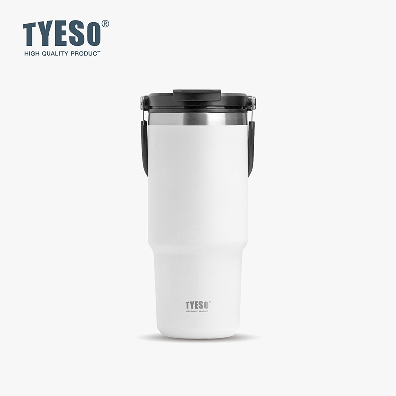 TYESO TS-8829/TS-8830 1050ml/1200ml Vacuum Insulated Tumbler Keep Cold And Hot With Handle Multipurpose With Straw Carrying Handle Botol