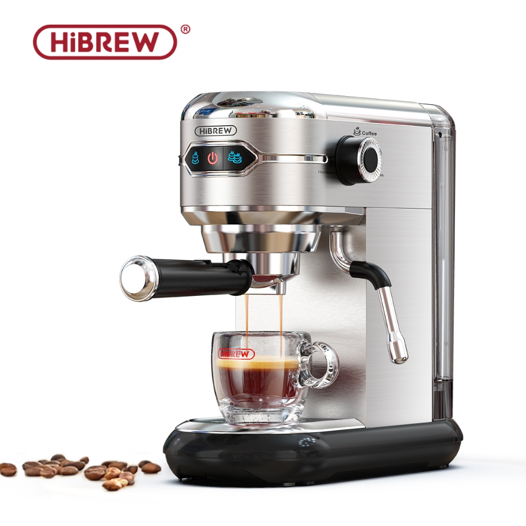 Hibrew Espresso Machine Milk Frother Integrated Steam Espresso Single Coffee Machine 20 Bar High Pressure Extraction Hot and Cold Mode