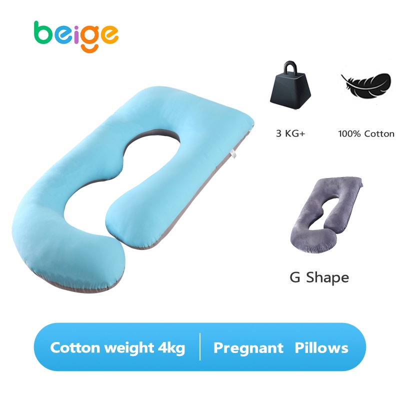 Oversized Pregnant pillow G Shape pregnancy pillow Premium U Shape bantal mengandung Full Cotton Maternity Pillow 1.8M maternity pillow