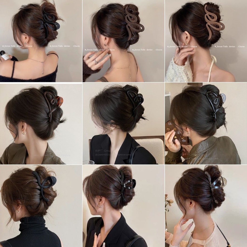 JOJO COCO Korean Niche Design Clip Simple and Versatile Hair Shark Clip, Internet Celebrity Hair Accessory for Women