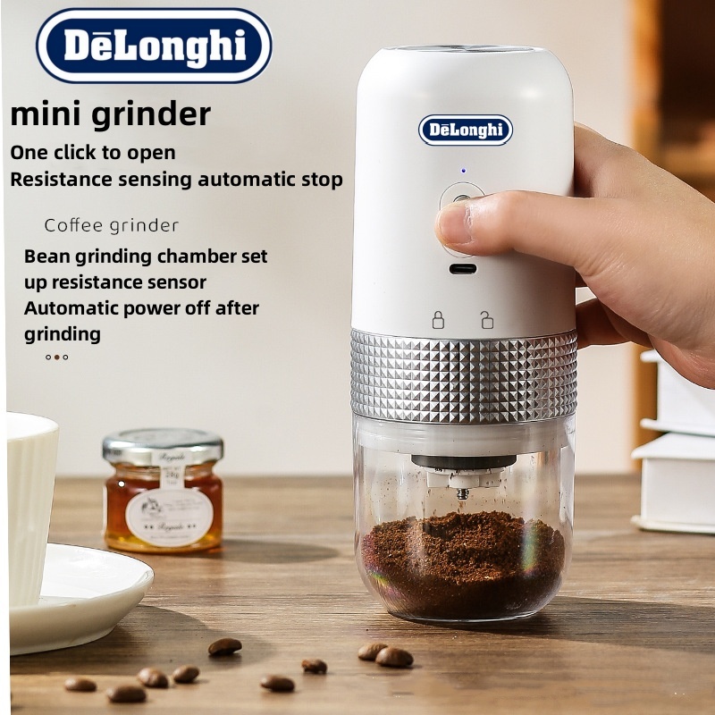 De'Longhi [100% Original]* (Ten Year Warranty) Electric Coffee Bean Grinder USB Type-C Coffee Grinder Home Kitchen Coffee Grinder Coffee Grinder