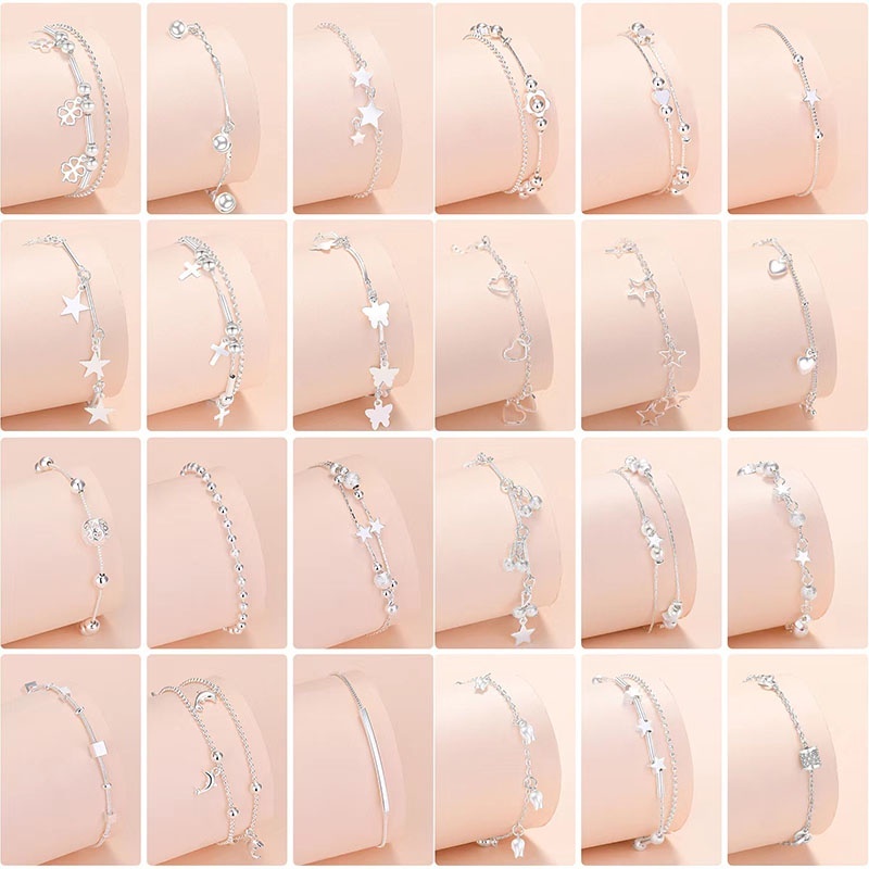 COCOJEWELRY Gelang 925silver Bracelet Simple Bracelets Women Hot Sale Jewelry Accessories Gifts