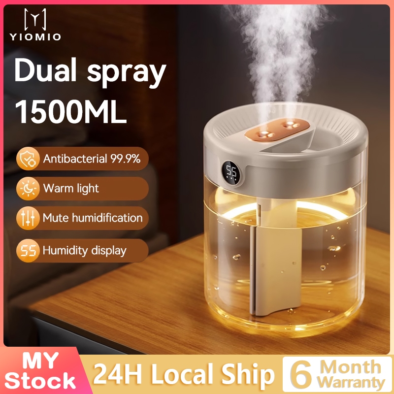 YIOMIO Flame Air Humidifier 3-Color Household Large Volume Humidifier USB Silent Spray Aromatherapy Machine