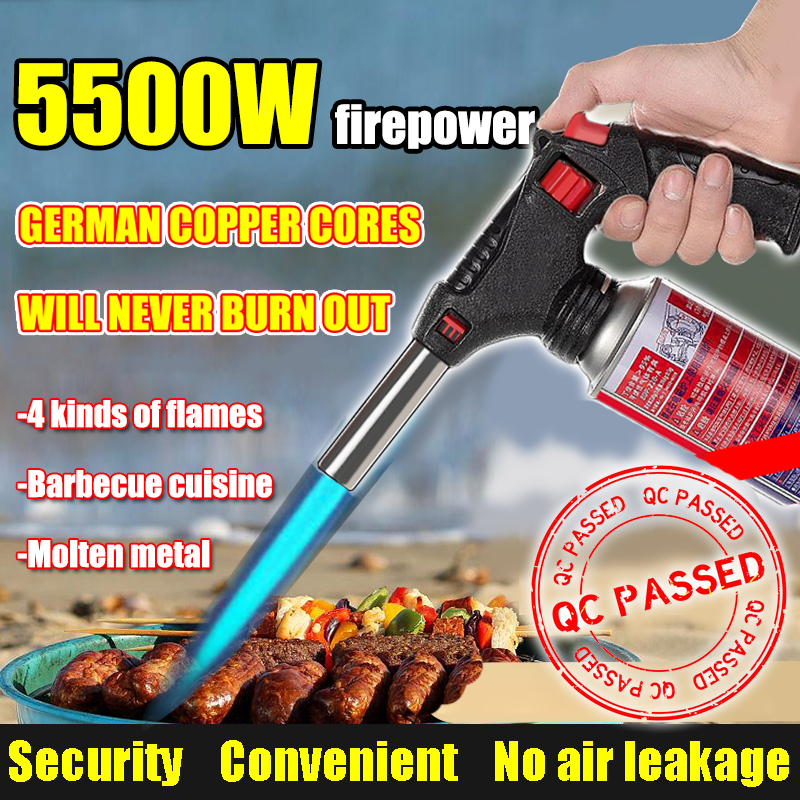 【1800℃】Multipurpose gas torch gun gas welding torch blow torch butane gas torch burner torch 喷火枪