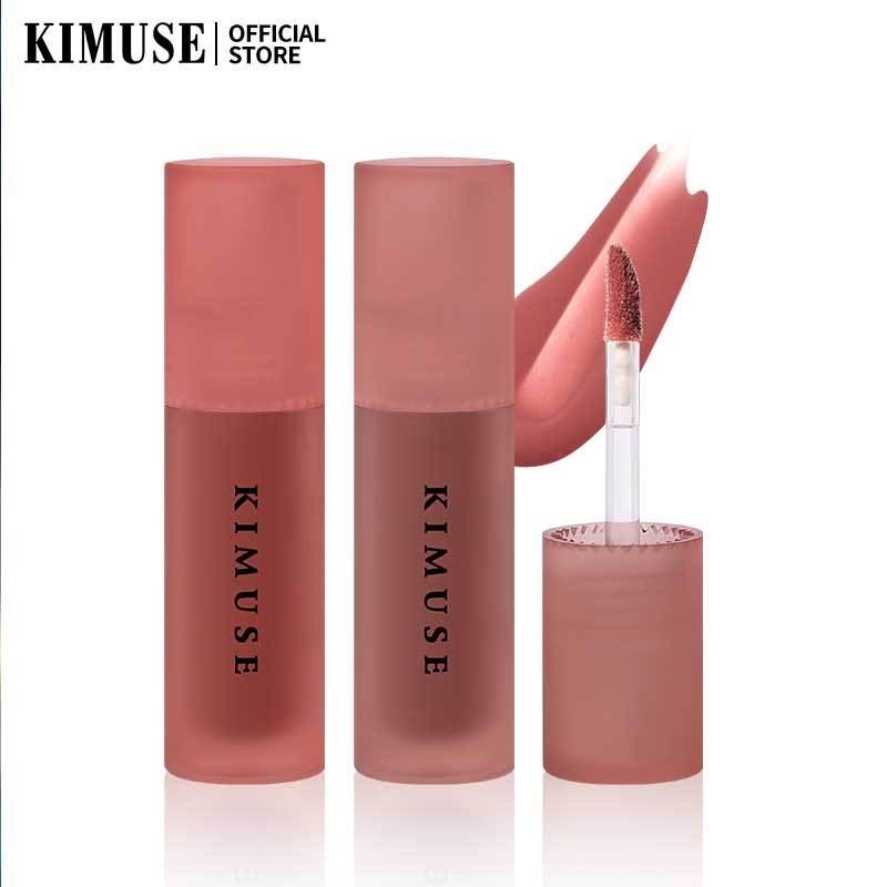 KIMUSE Water Tint Lip Glaze 13 Colors Waterproof Long Lasting Matte Liquid Lip Gloss Lipstick