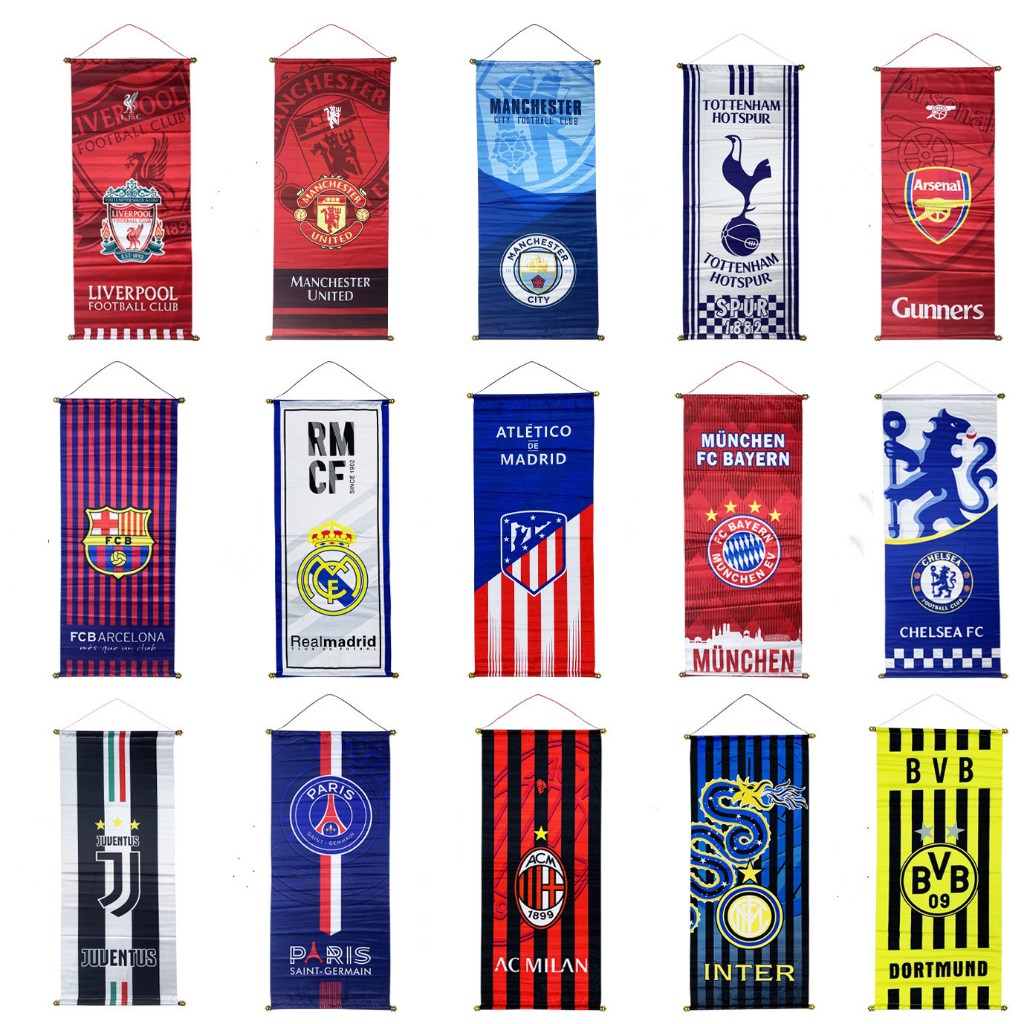 Flag of football club Manchester United Liverpool Flag Interior decoration Football theme Restaurant bar decoration