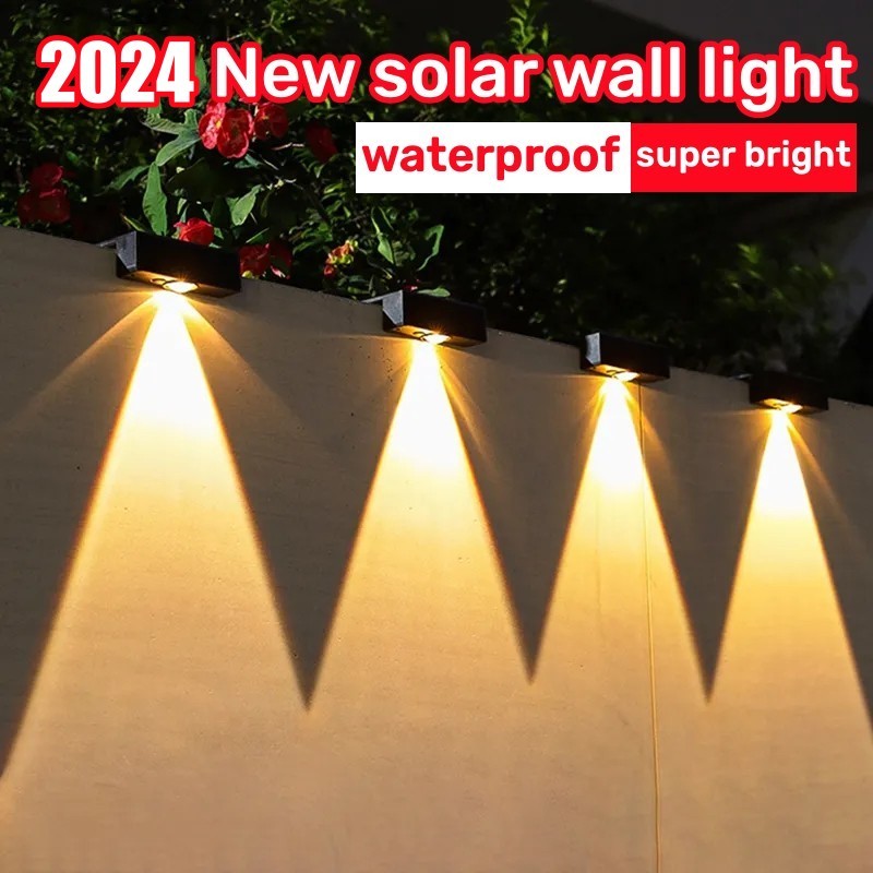 Malaysia stockRaya Solar Lamp Outdoor Waterproof Light Control Wall Lamp Street Lights Up-Down Lighting LED Lamp Solar Wall Light Solar Light Post Lamp Walkways Lights Solar LED Light for Courtyard Street Landscape Garden Decoration Lampu Dinding