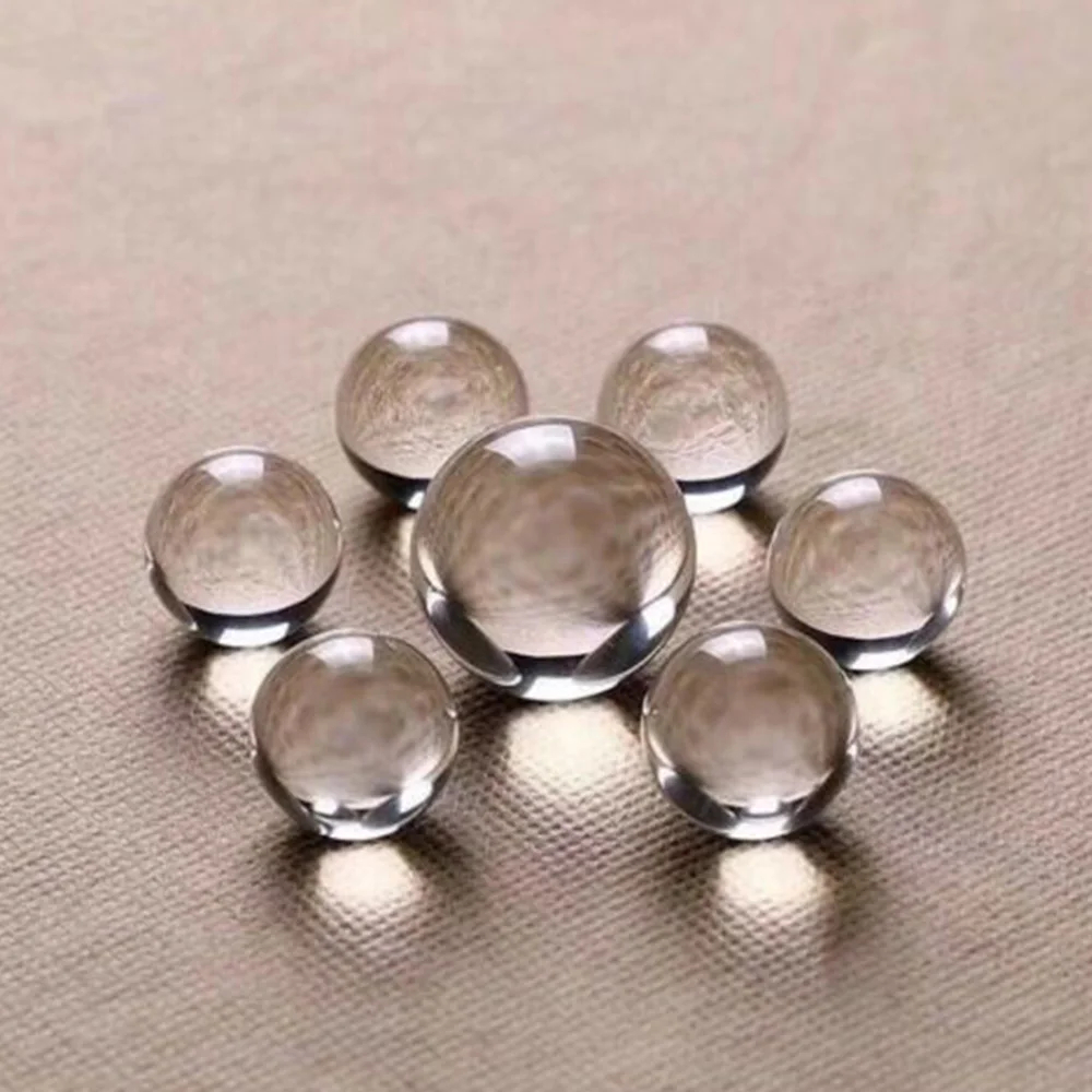 2/3cm Clear K9 Crystal Ball Glass Sphere Energy Reiki Healing Lucky Home Decor Gifts