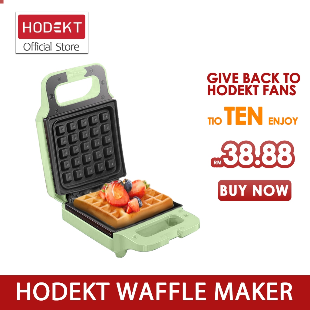 HODEKT Waffles Maker Electric Breakfast Waffle Machine Egg Cake Pan Eggette Machine Mini Waffle Pot三明治機