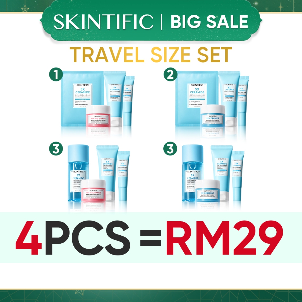 【Ship from Sabah】SKINTIFIC Glowing Moisturizer Day & Night Cream Moisture Gel with MSH Niacinamide (6g)