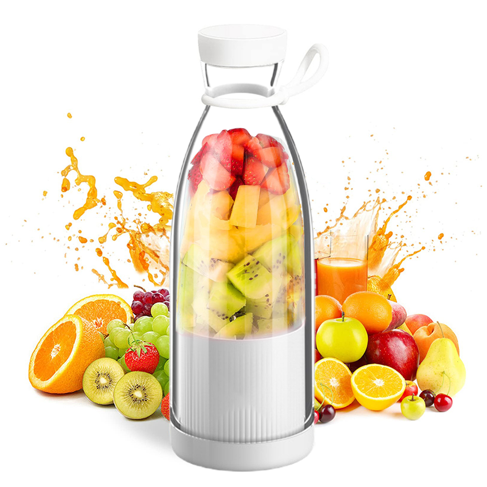 Mini Juice Blender Portable Electric Juicer Bottle 6 Blades Shake Orange Lemon USB Charging Fruit Mixer Fresh Squeezer Machine