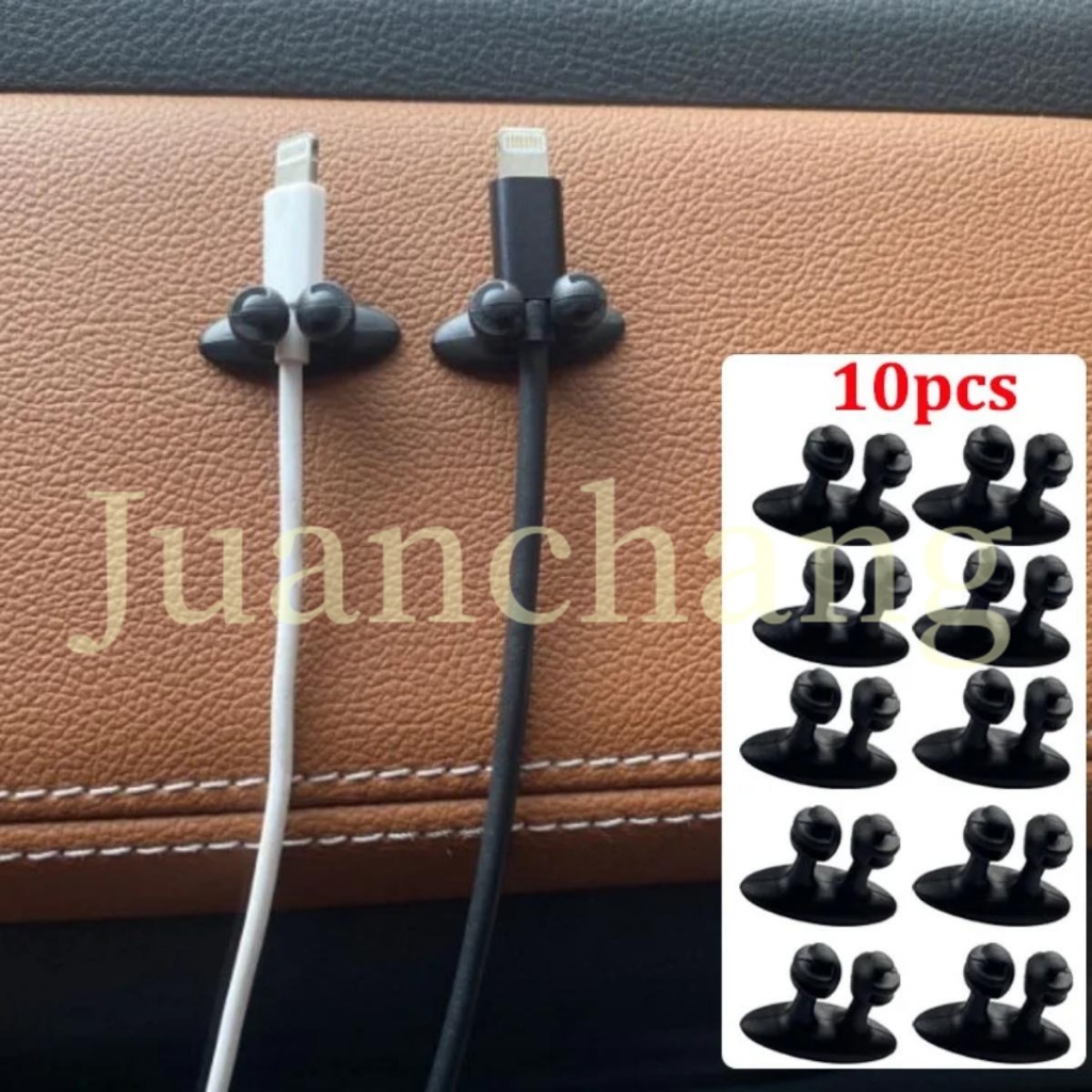 10pcs Car Fixed Clamp Automotive Cable Clip Instrument Panel Wire Clip Cable Holder DVR GPS PHONE CHARGER CAR INTERIOR phone axia myvi alza bezza CABLE TIE ORGANIZER