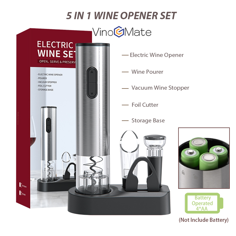 Electric Wine SET(OPEN,SERVE&PRESERVE)|Electric Wine Opener|电动红酒开瓶器套装|電動紅酒開瓶器套裝