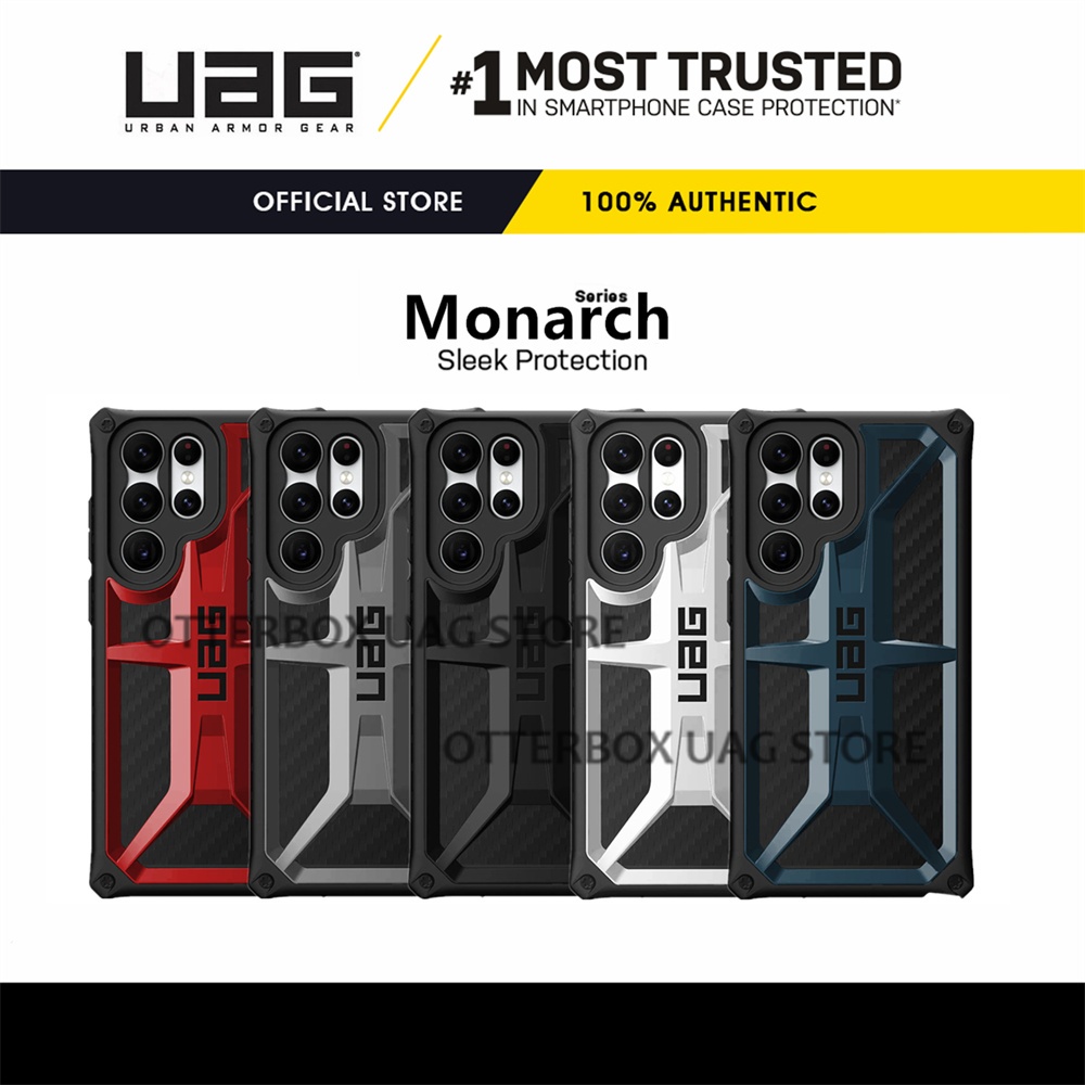 UAG Galaxy S22 S21 Ultra / Galaxy S22 S21+ Plus / Galaxy S22 S21 Case Monarch Carbon Fiber Samsung Casing Cover Rugged Shockproof Military Drop Tested Protective