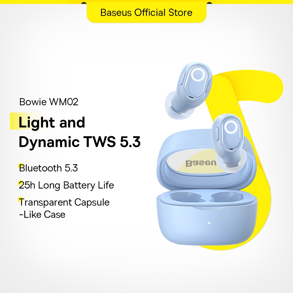 Baseus Bowie WM02 TWS Bluetooth Earphones Stereo Wireless 5.3