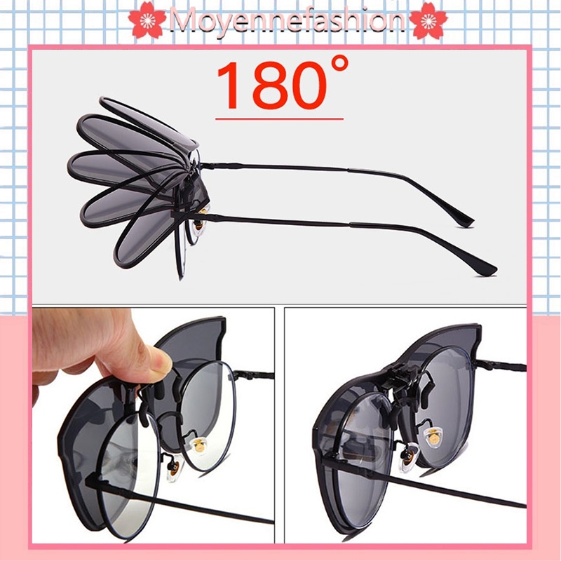2024 new retractable myopia clip GM sunglasses trendy men's UV resistant sunshade, driving clip polarizer